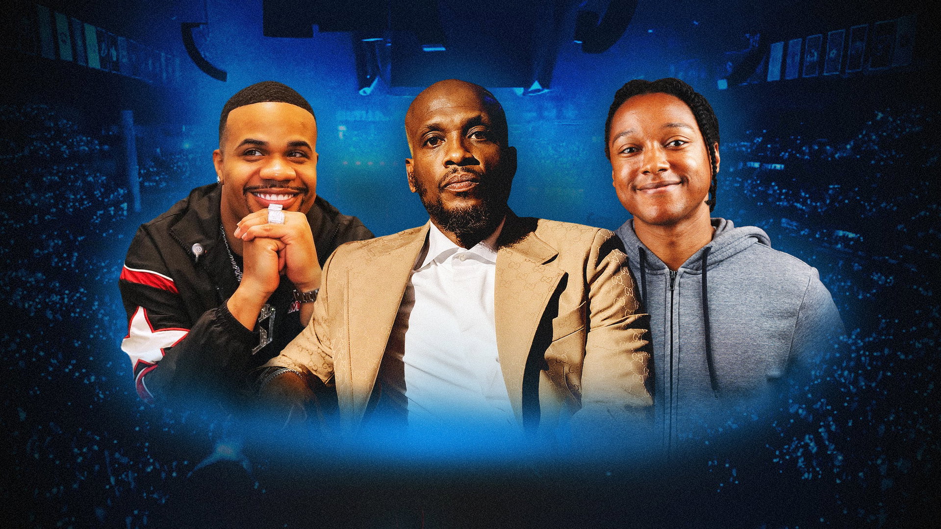 Ali Siddiq, Mojo Brookzz & Josh Johnson at Bridgestone Arena