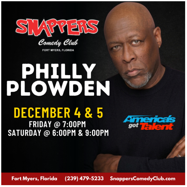 Philly Plowden at Snappers Comedy Club Fort Myers