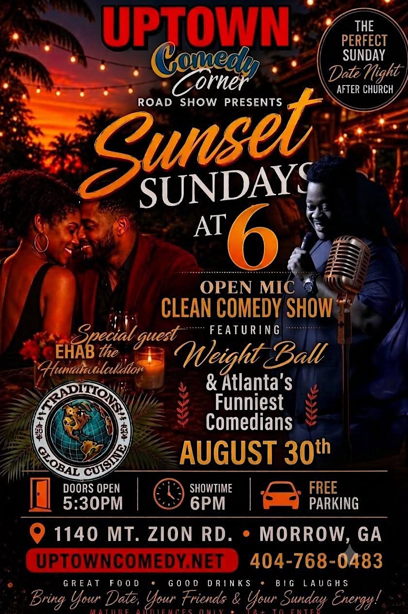 Sunset Sundays Clean Comedy Show at Atlanta's Original Uptown Comedy Corner