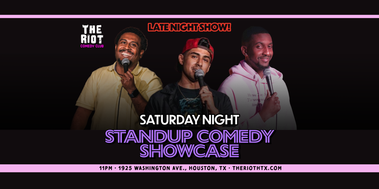 Saturday Night Standup Comedy Late Show at The Riot Comedy Club