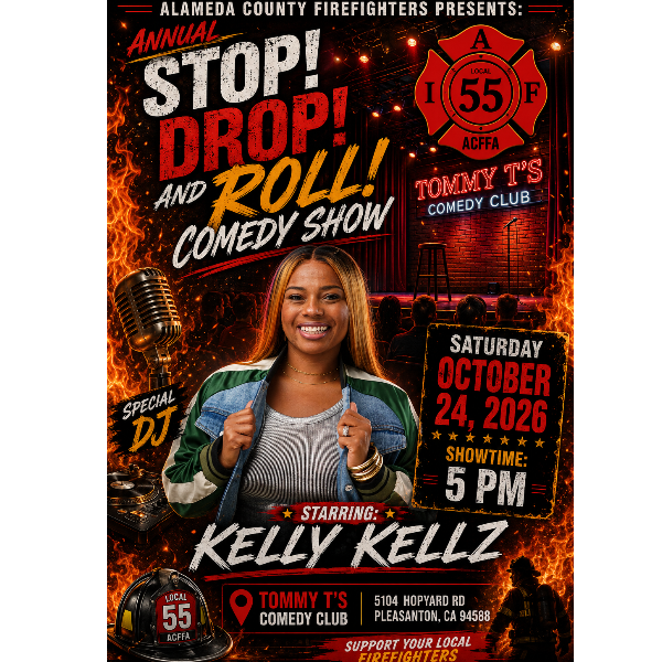 STOP! DROP! AND ROLL! Comedy Show Fundraiser at Tommy T's Comedy Club