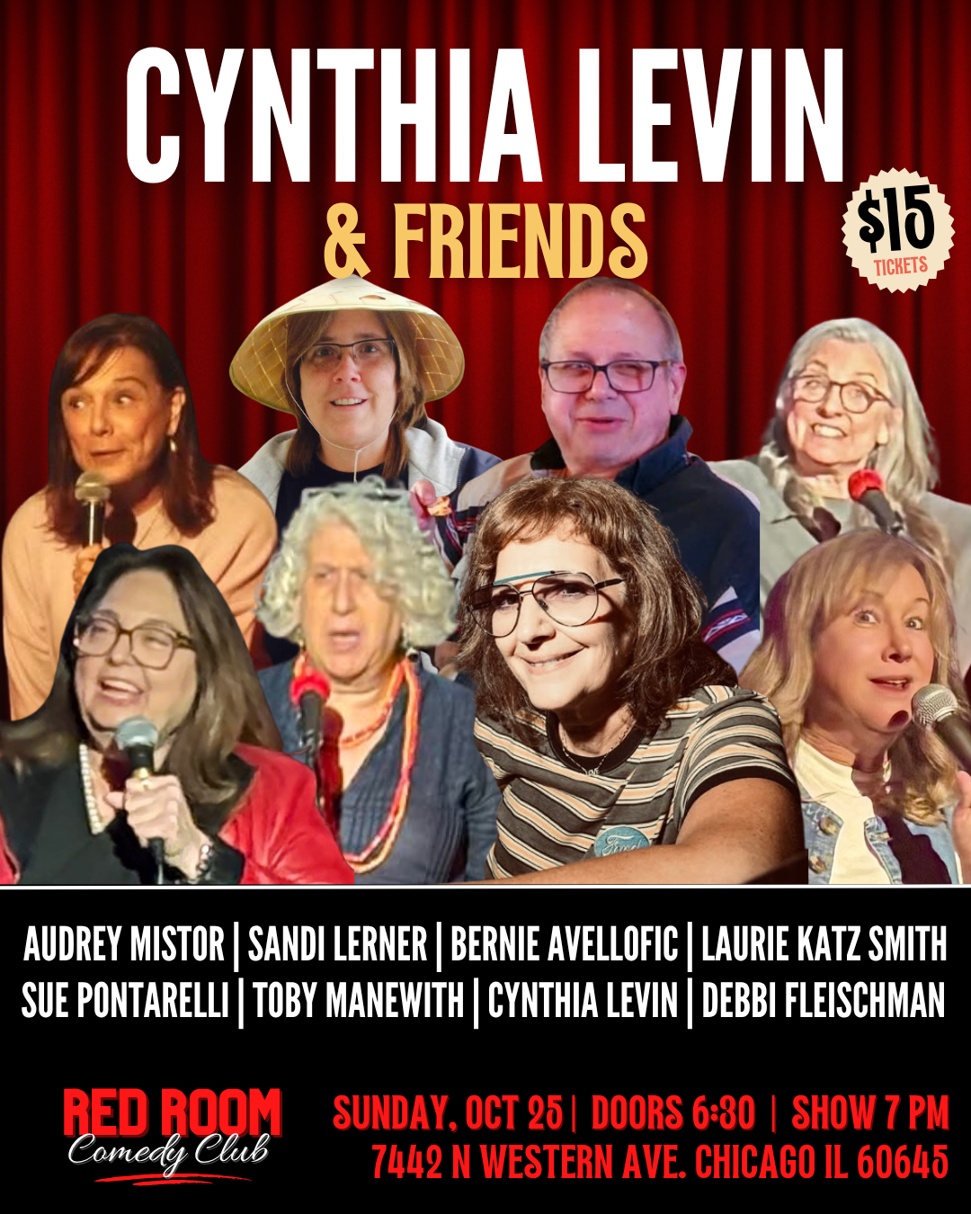 Cynthia Levin & Friends at RED ROOM Comedy Club