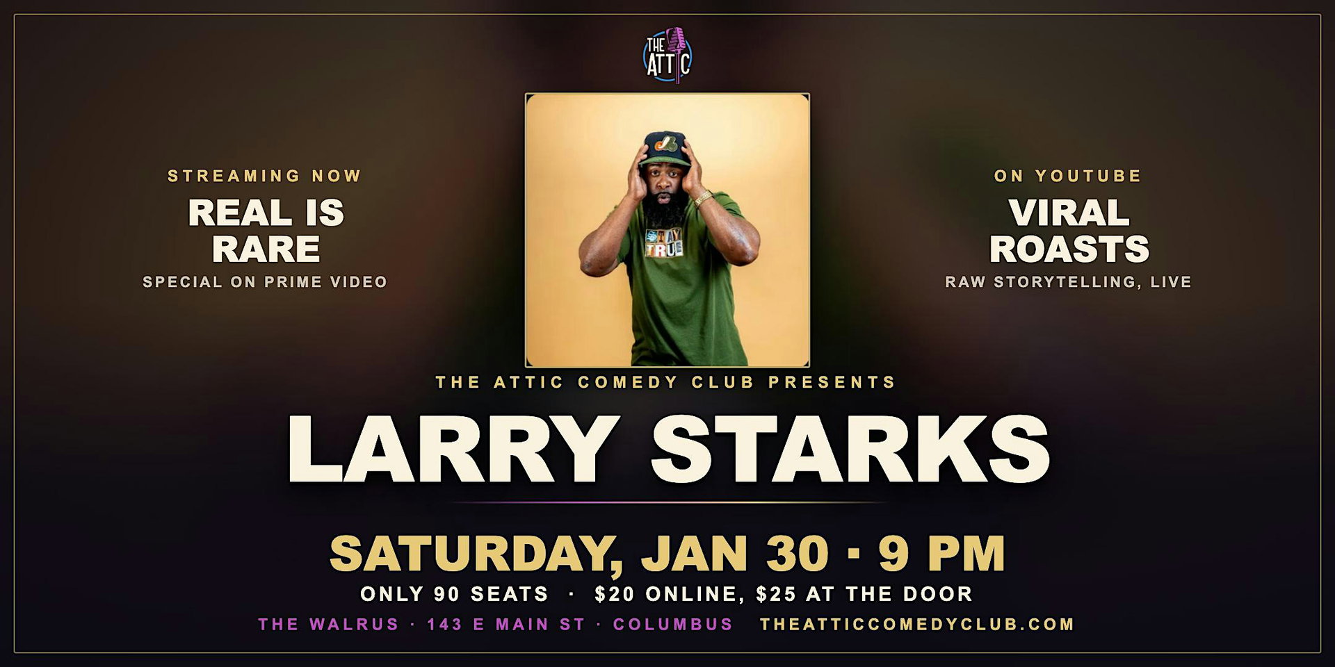 Larry Starks at The Attic Comedy Club