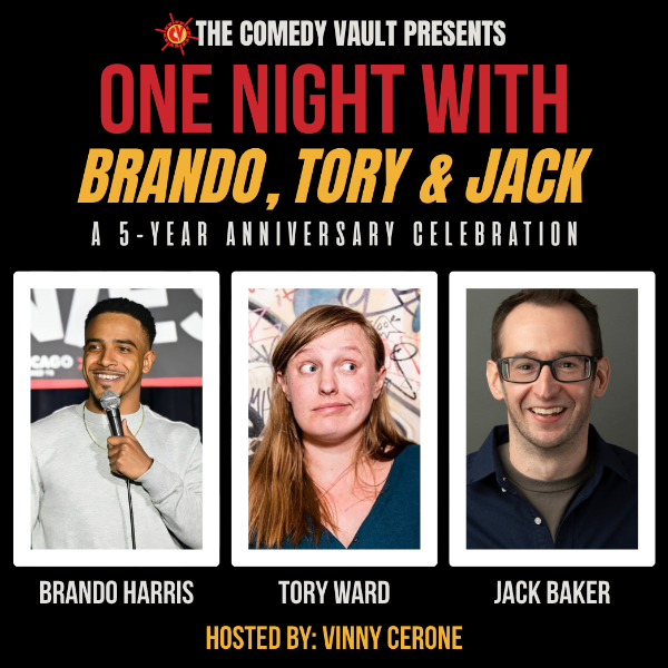 One Night with Brando, Tory and Jack at The Comedy Vault