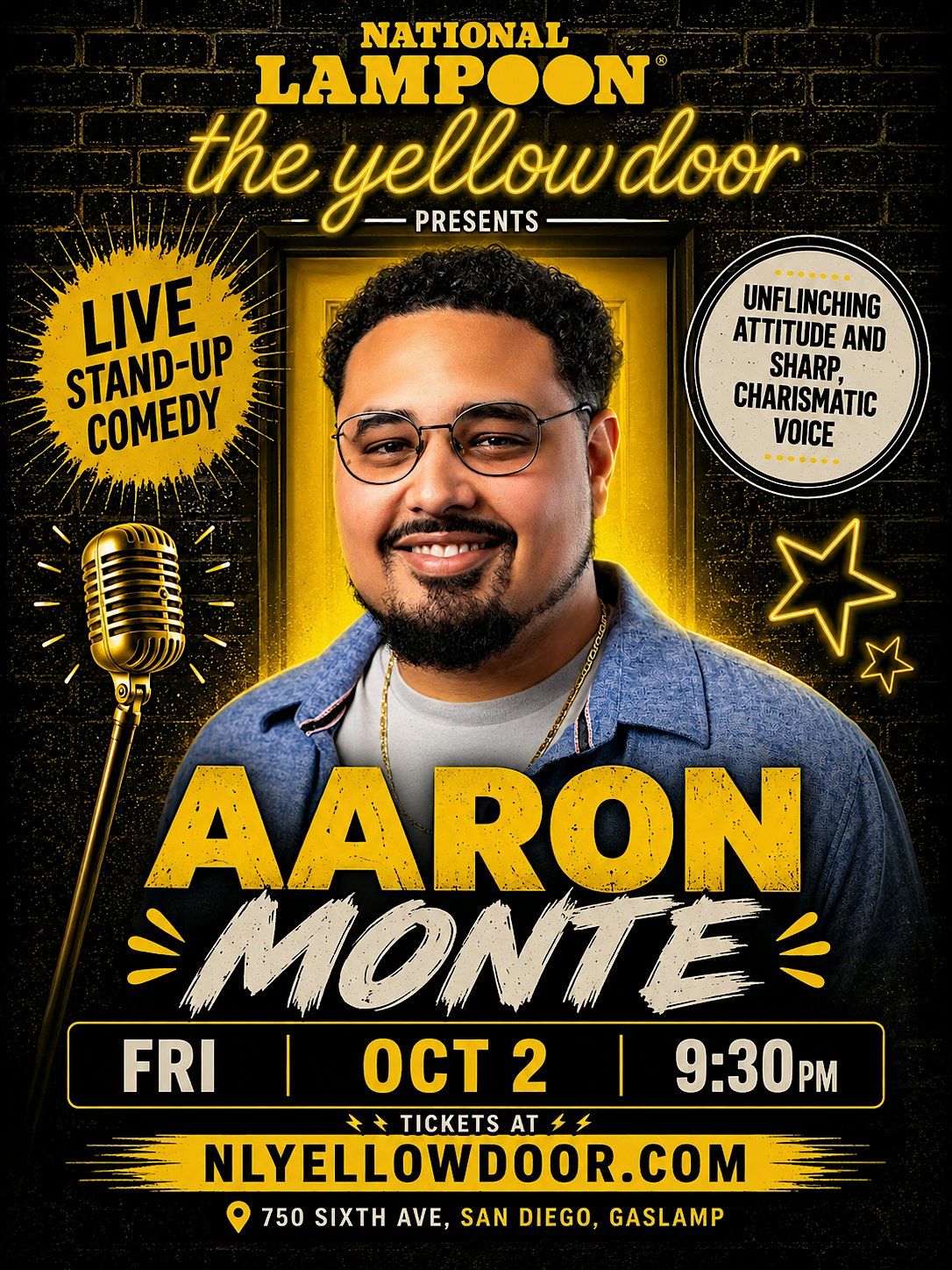 Aaron Monte at National Lampoon: The Yellow Door