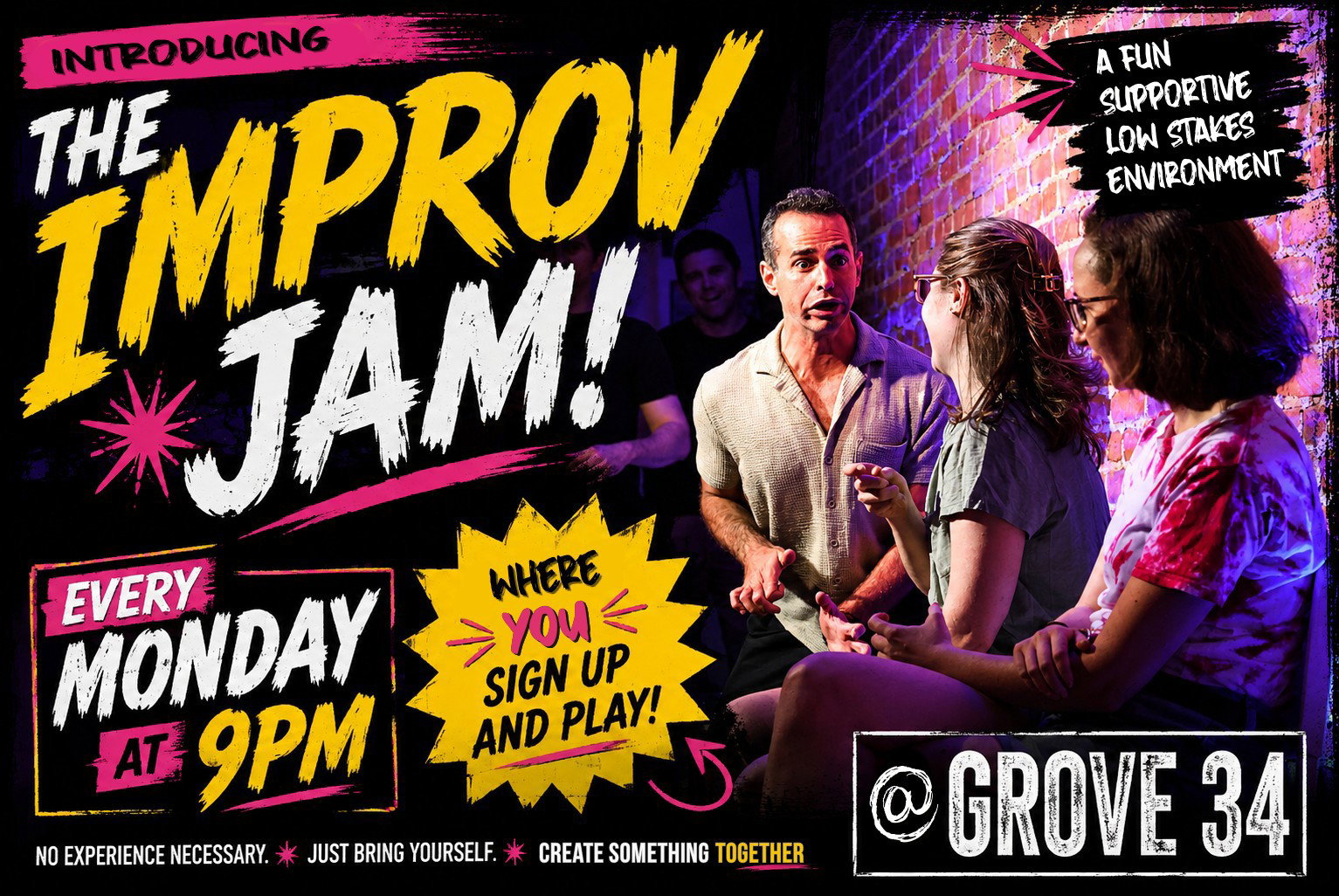 Monday Improv Jam at Grove 34 Comedy Club