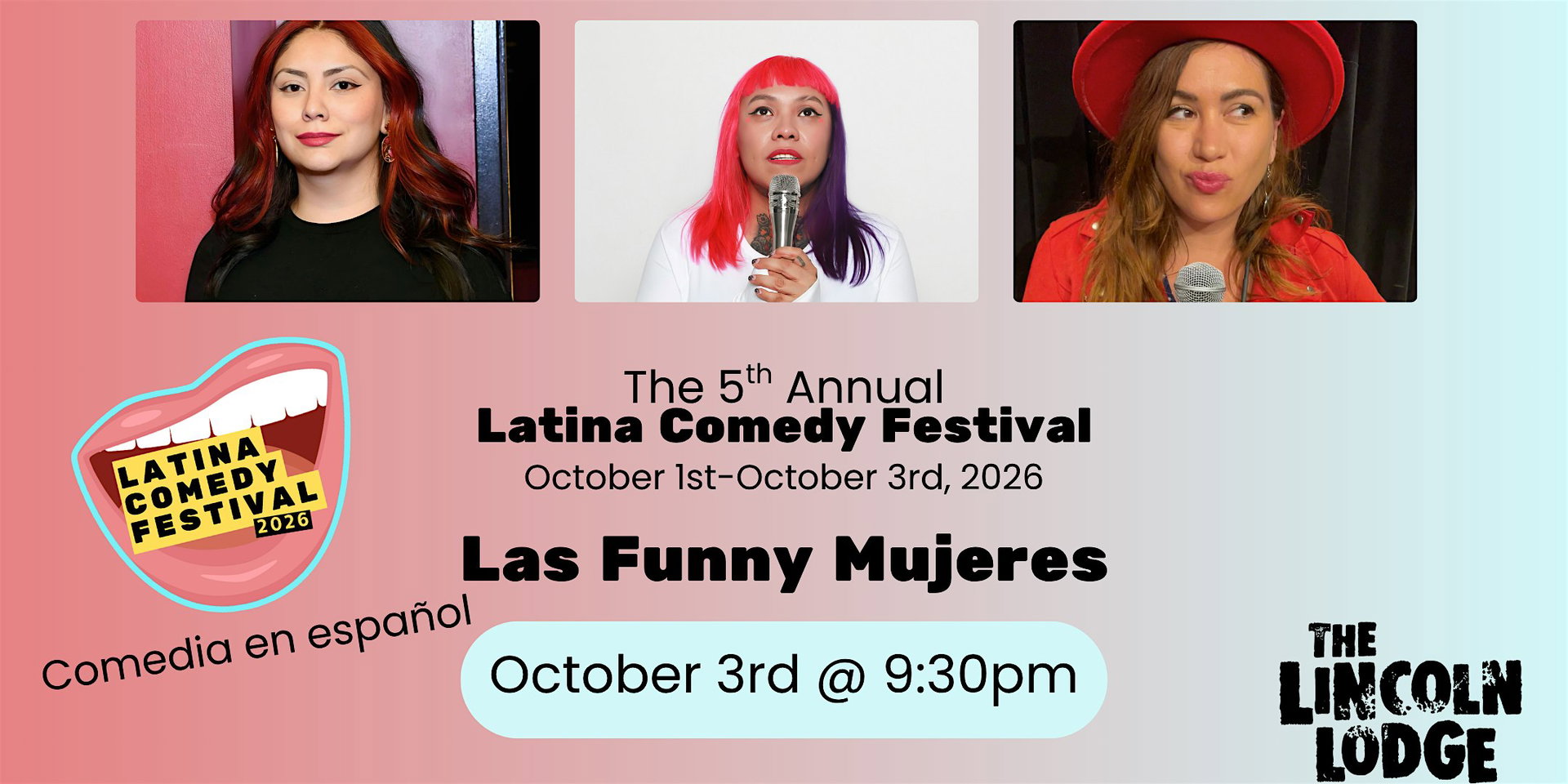 Latina Comedy Festival Presents at The Lincoln Lodge