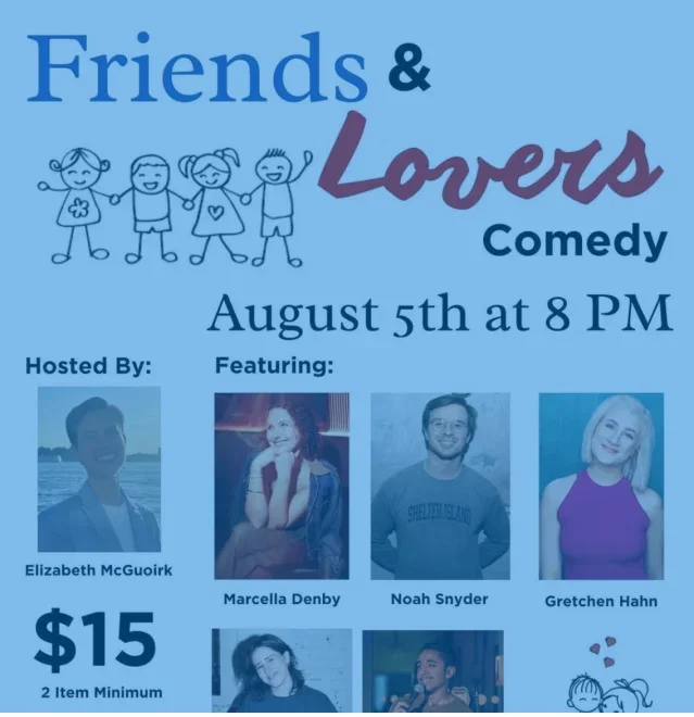 Friends and Lovers at Eastville Comedy Club