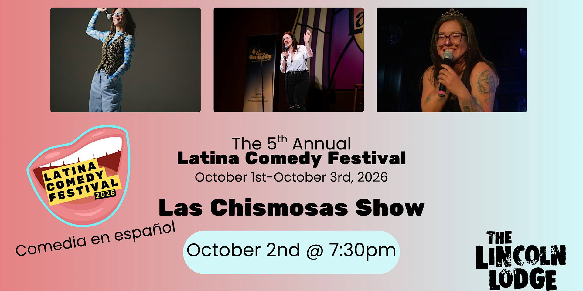 Latina Comedy Festival Presents at The Lincoln Lodge
