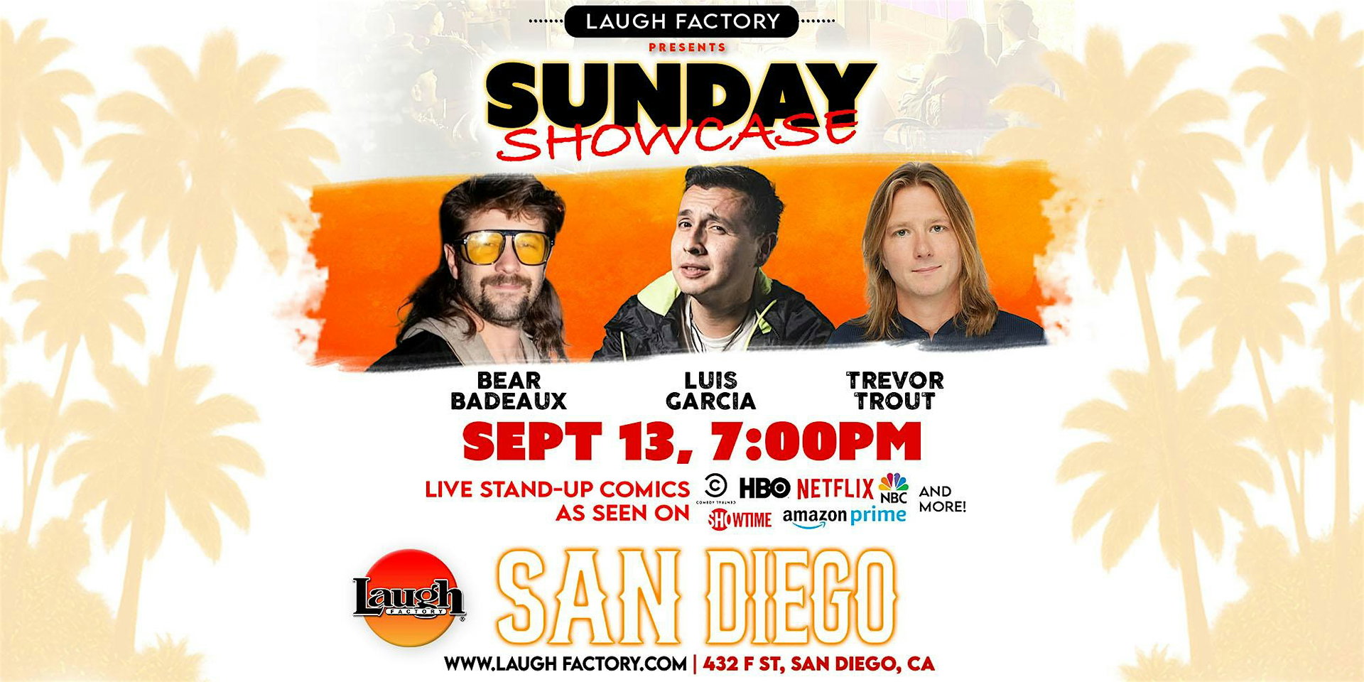 Sunday Showcase at The Laugh Factory San Diego