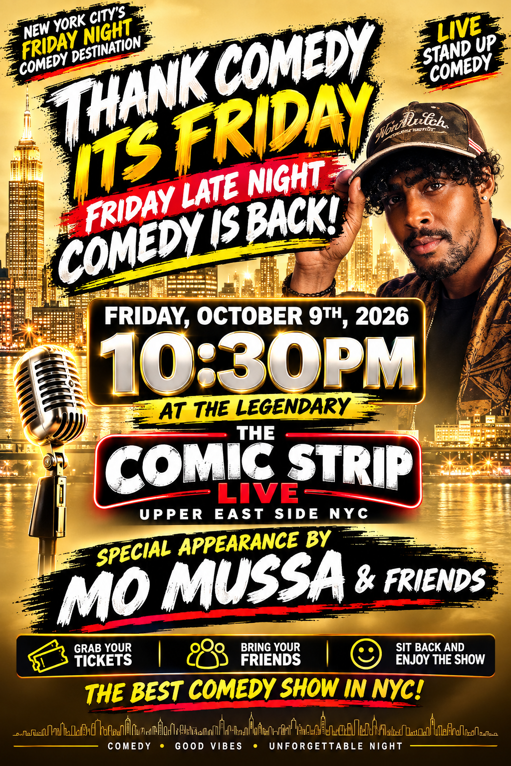 THANK COMEDY ITS FRIDAY STAND UP SHOW at The Comic Strip