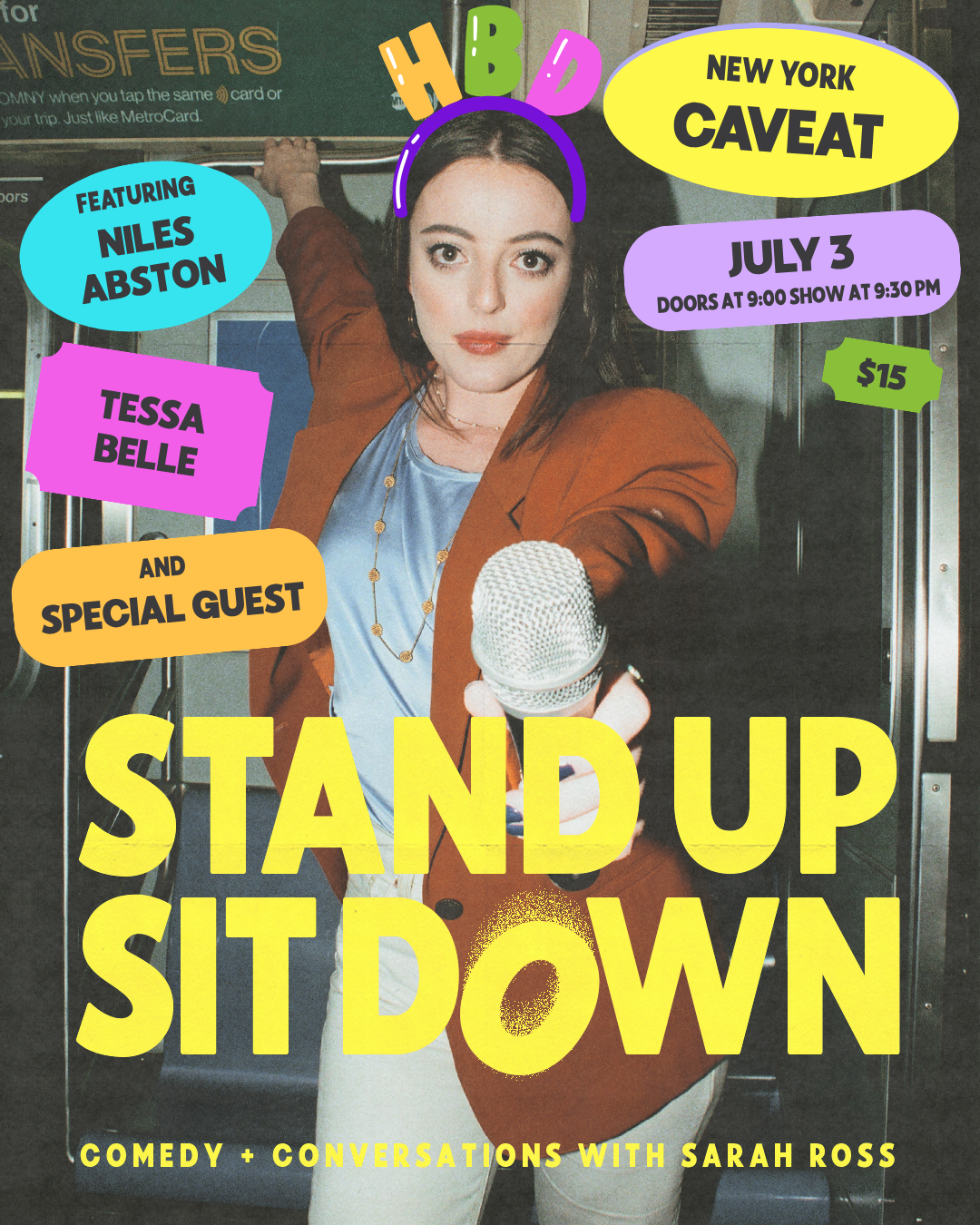 Stand Up, Sit Down at Caveat