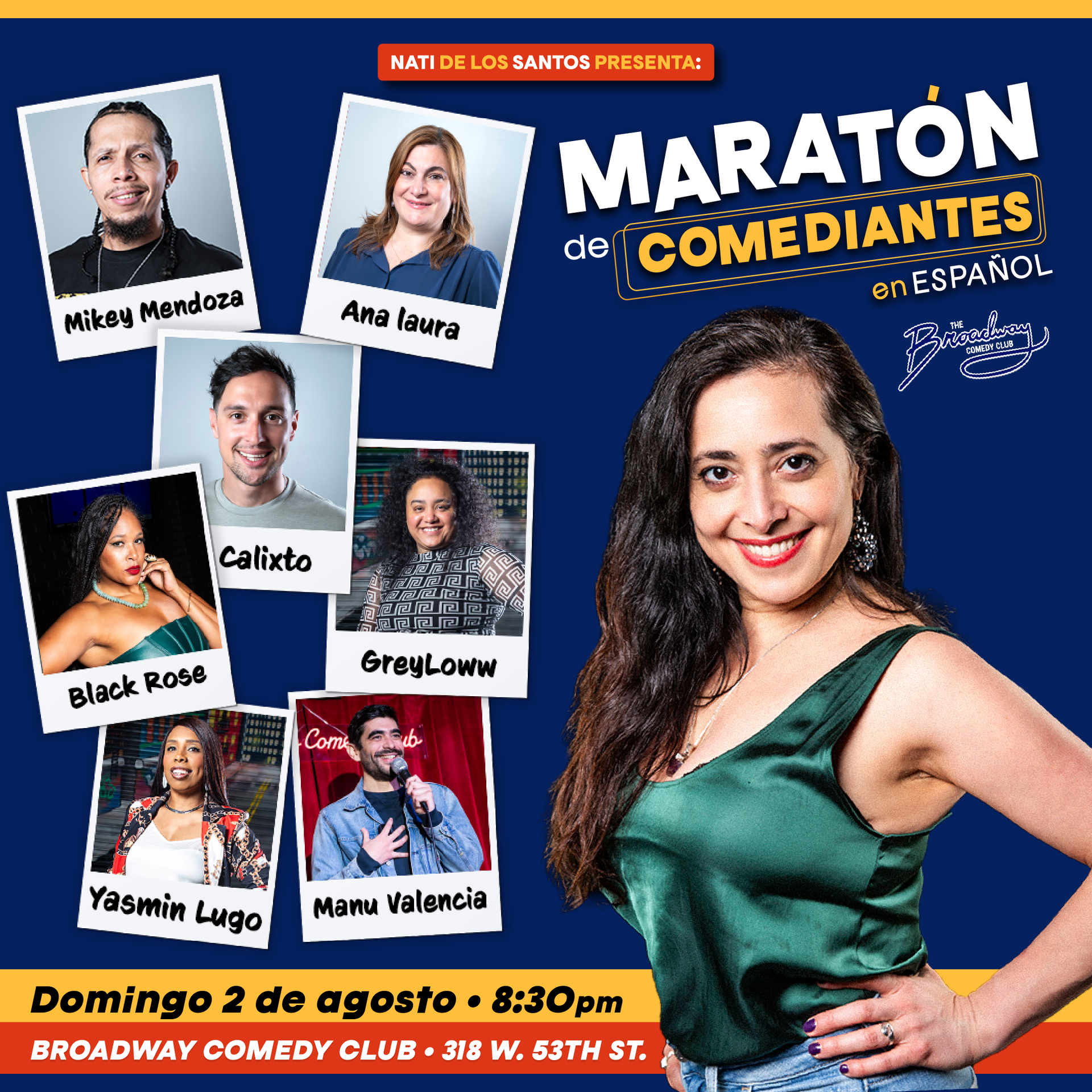 Maratón de Comediantes at Broadway Comedy Club