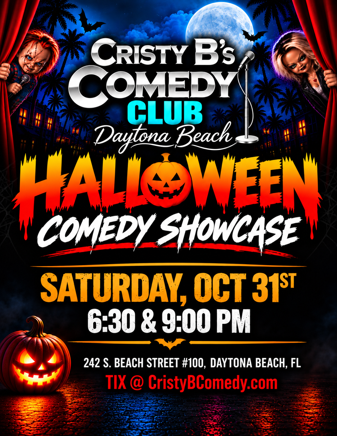 Halloween Comedy Showcase at Cristy B's Comedy Club