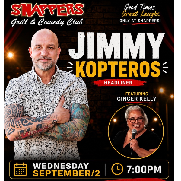 Jimmy Kopteros Comedy at Snappers Palm Harbor