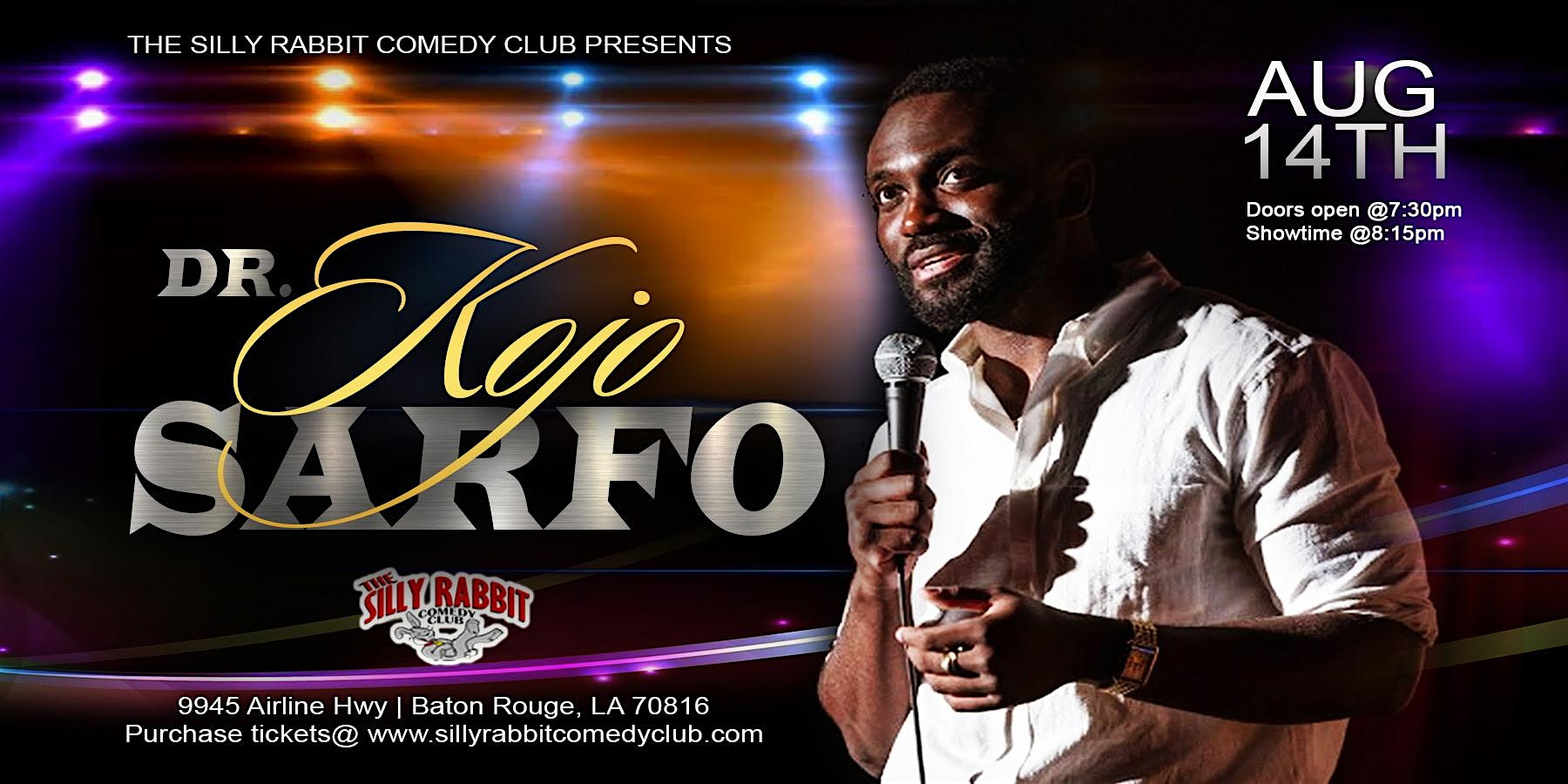 Kojo Sarfo at The Silly Rabbit Comedy Club