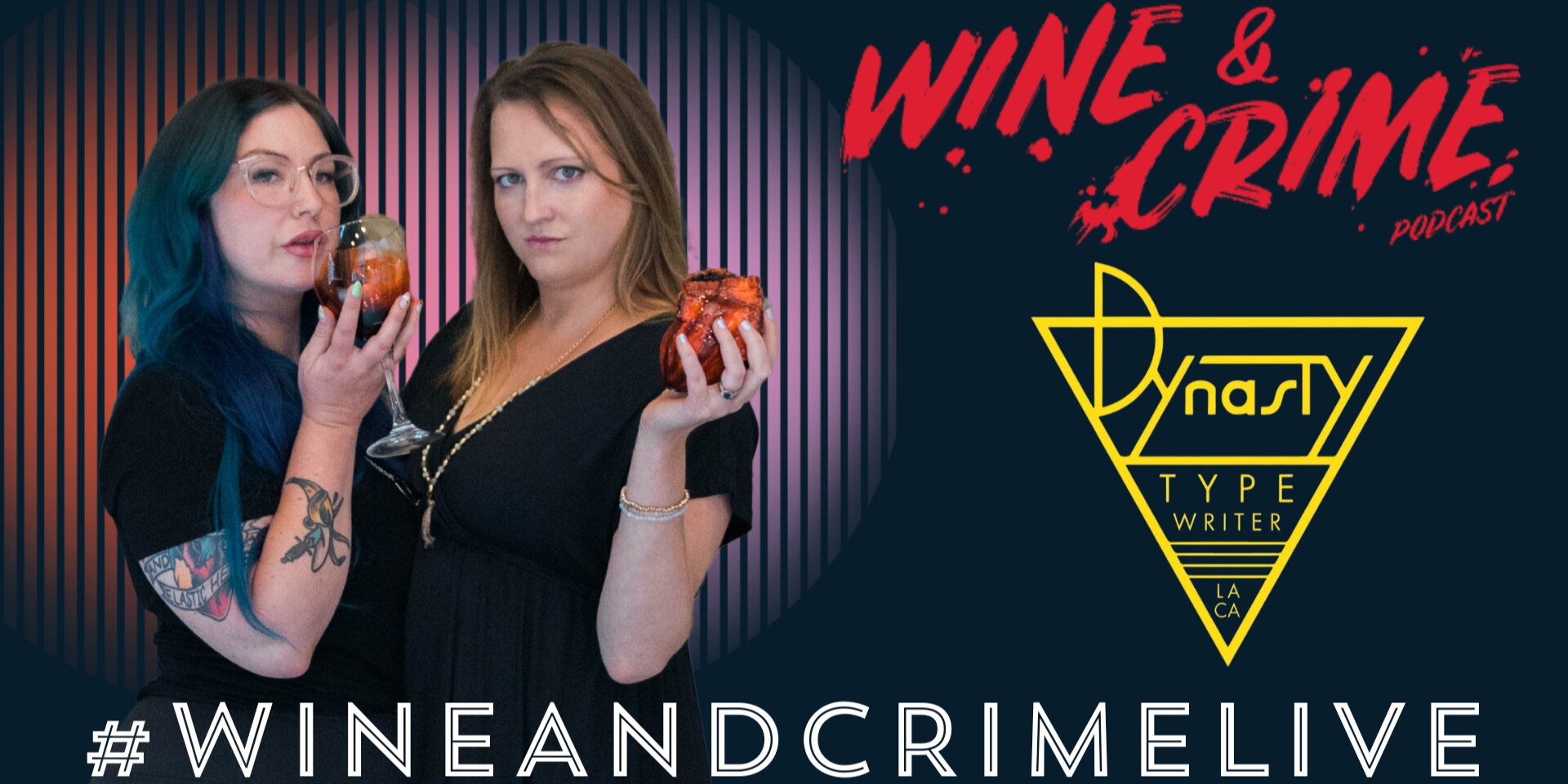 Wine & Crime Podcast at Dynasty Typewriter