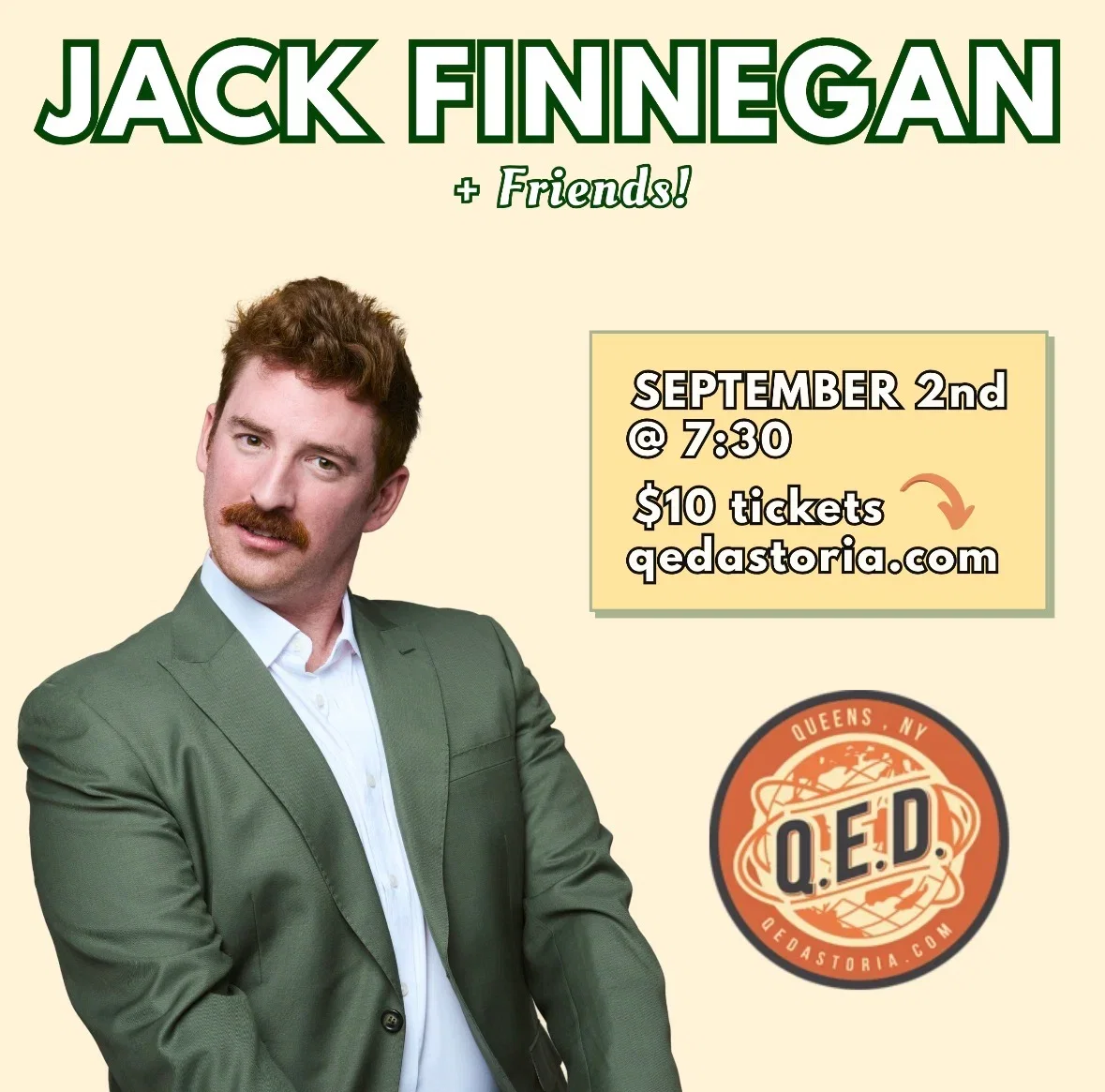 Jack Finnegan + Friends at Q.E.D. Astoria