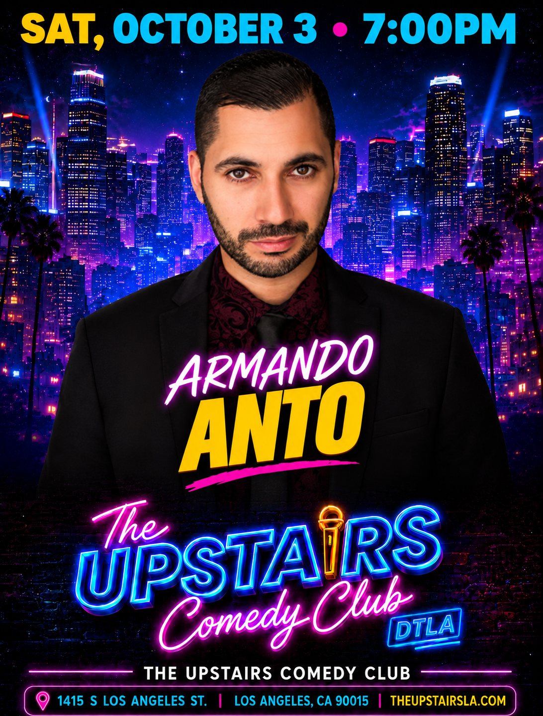 Armando Anto at The Upstairs Comedy Club