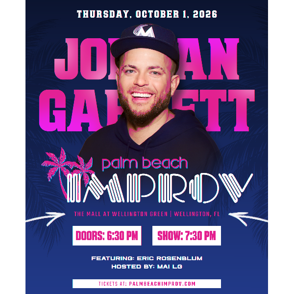 Jordan Garnett at Palm Beach Improv