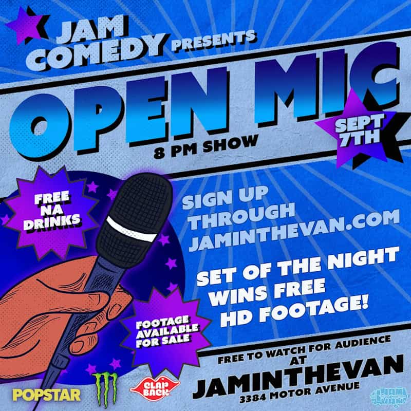 Jam Comedy Open Mic at Jam in the Van