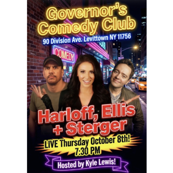 Harloff, Ellis + Sterger at The Brokerage Comedy Club