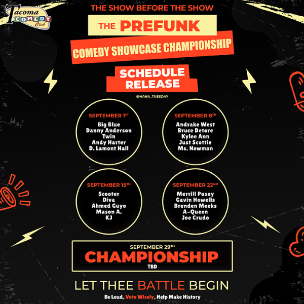The Prefunk Comedy Showcase at Tacoma Comedy Club