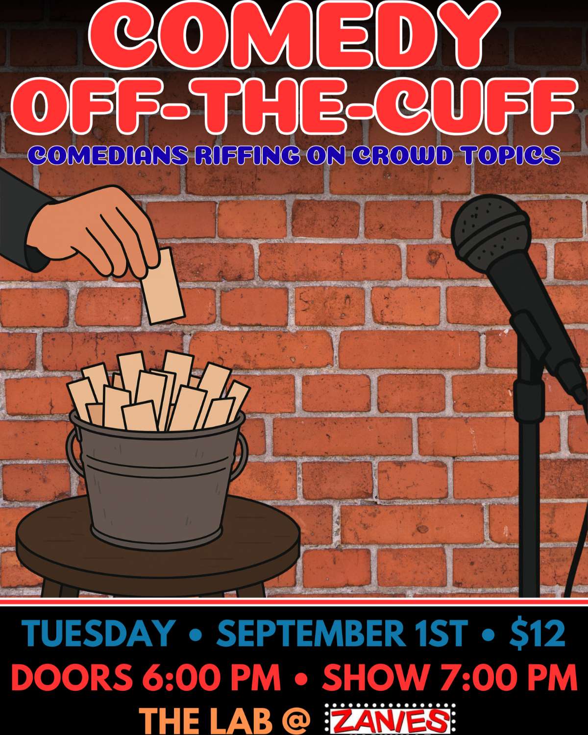 Comedy Off-The-Cuff at Zanies Comedy Club Nashville