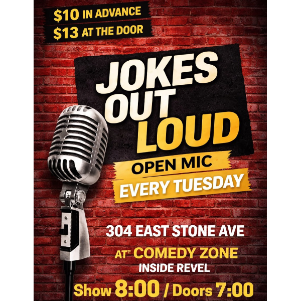 Jokes Out Loud at The Comedy Zone Greenville