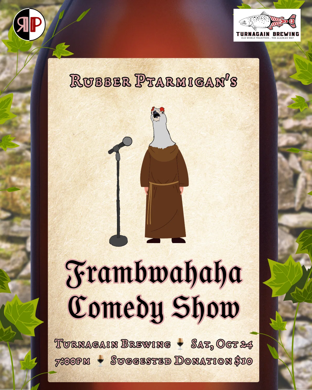 Frambwahaha Comedy Show at Rubber Ptarmigan Comedy