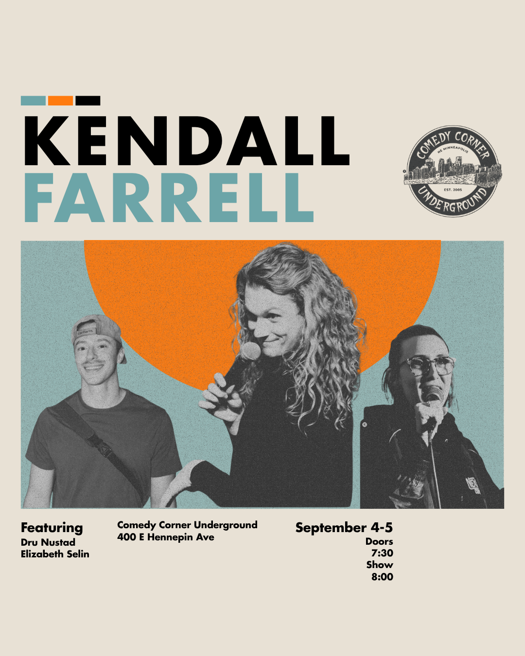 Kendall Farrell at The Comedy Corner Underground
