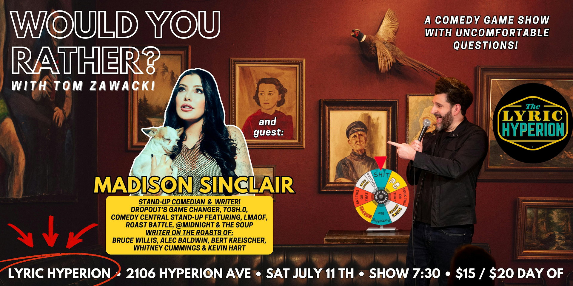 Would You Rather with Tom Zawacki at The Lyric Hyperion