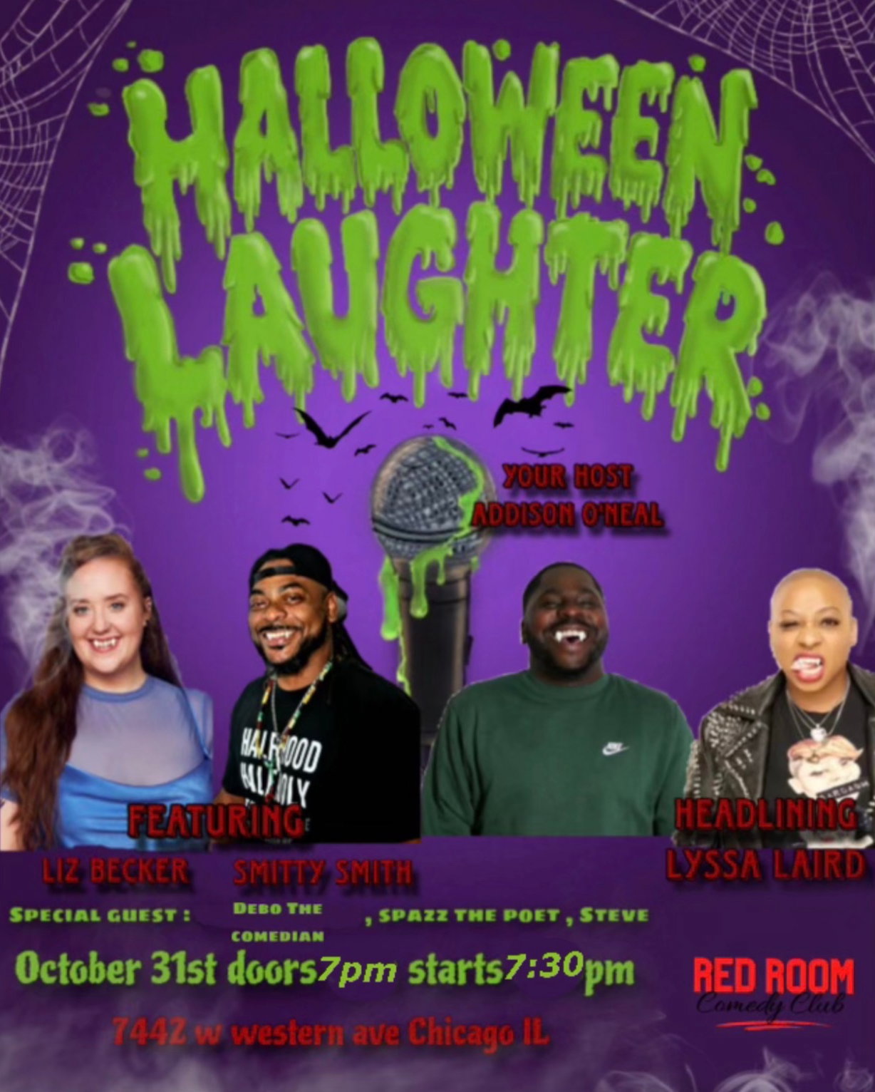 HALLOWEEN LAUGHTER at RED ROOM Comedy Club