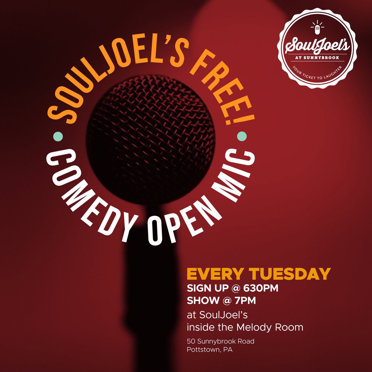 SoulJoel’s Comedy Open Mic at SoulJoel's Comedy Club