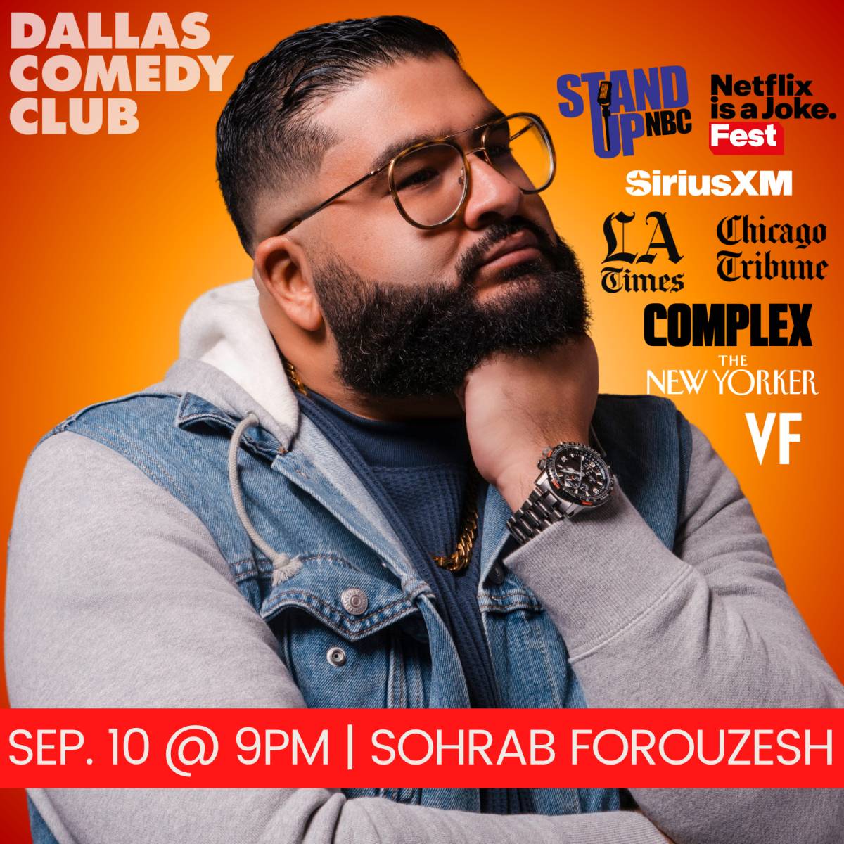 Sohrab Forouzesh at Dallas Comedy Club