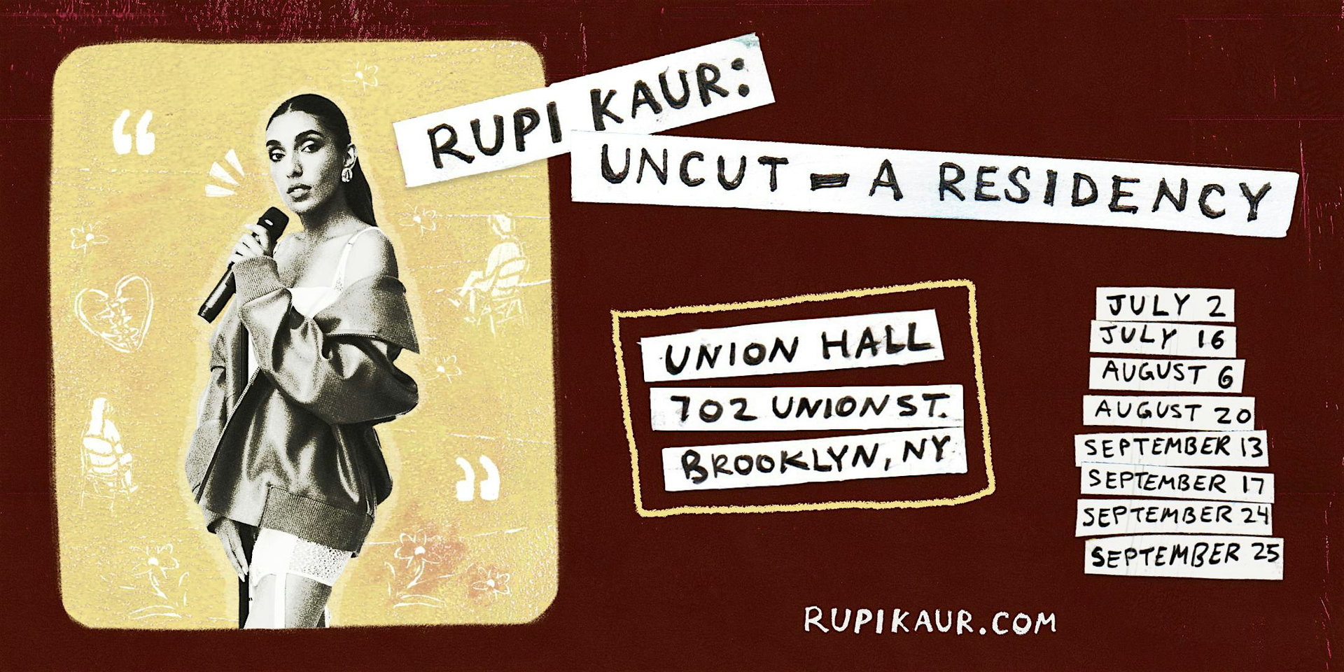Rupi Kaur: Uncut – A Residency at Union Hall