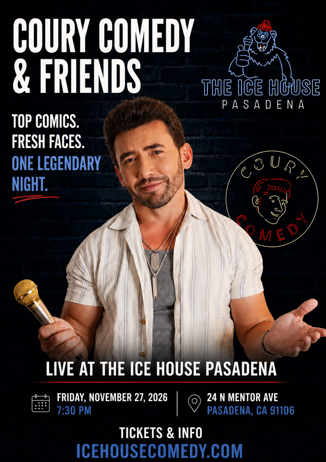 Coury Comedy & Friends at The Ice House