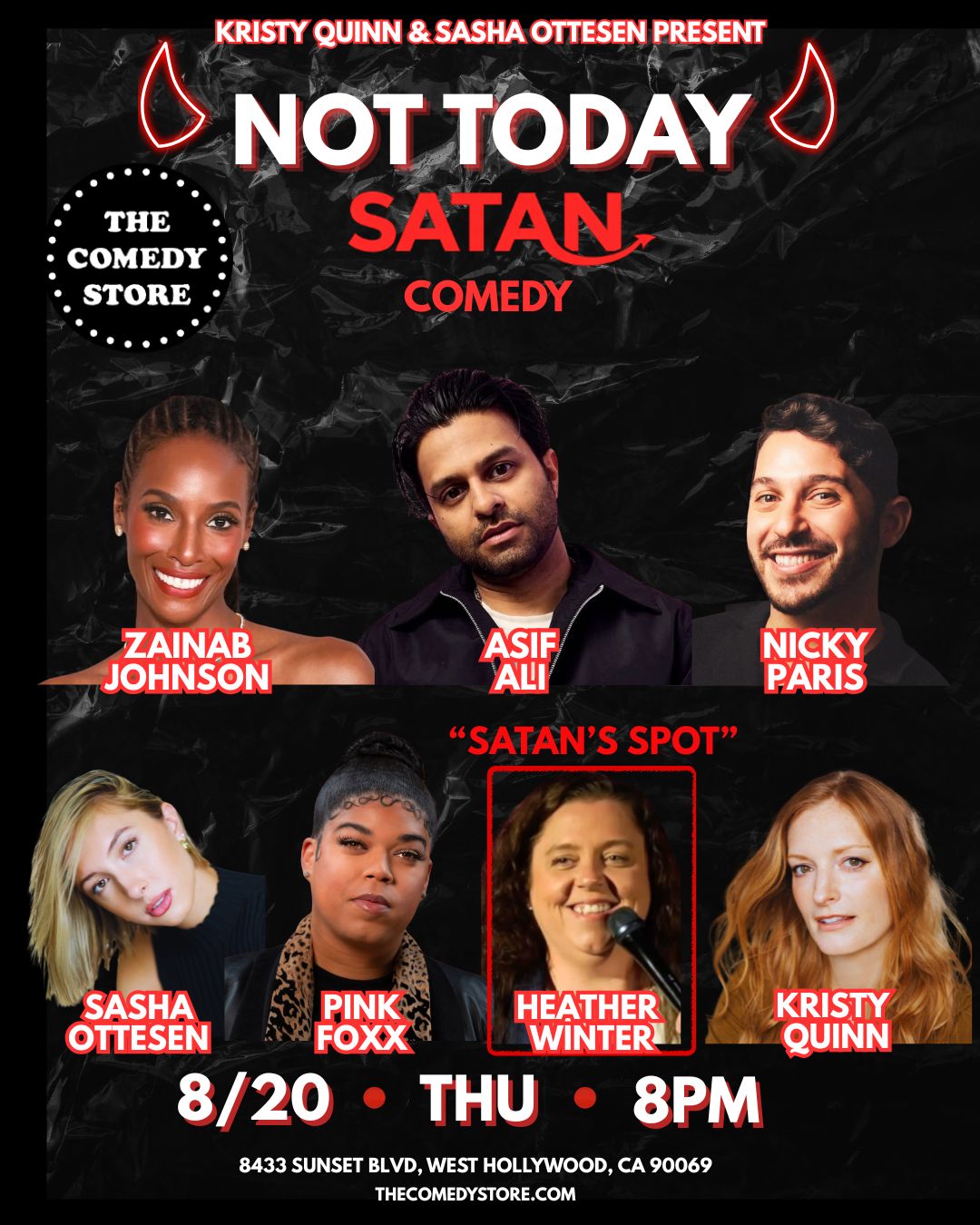 Not Today Satan Comedy at The Comedy Store
