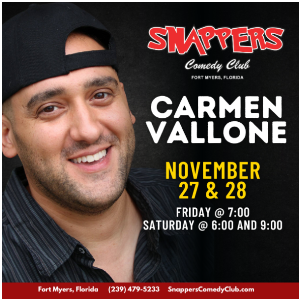 Carmen Vallone at Snappers Comedy Club Fort Myers