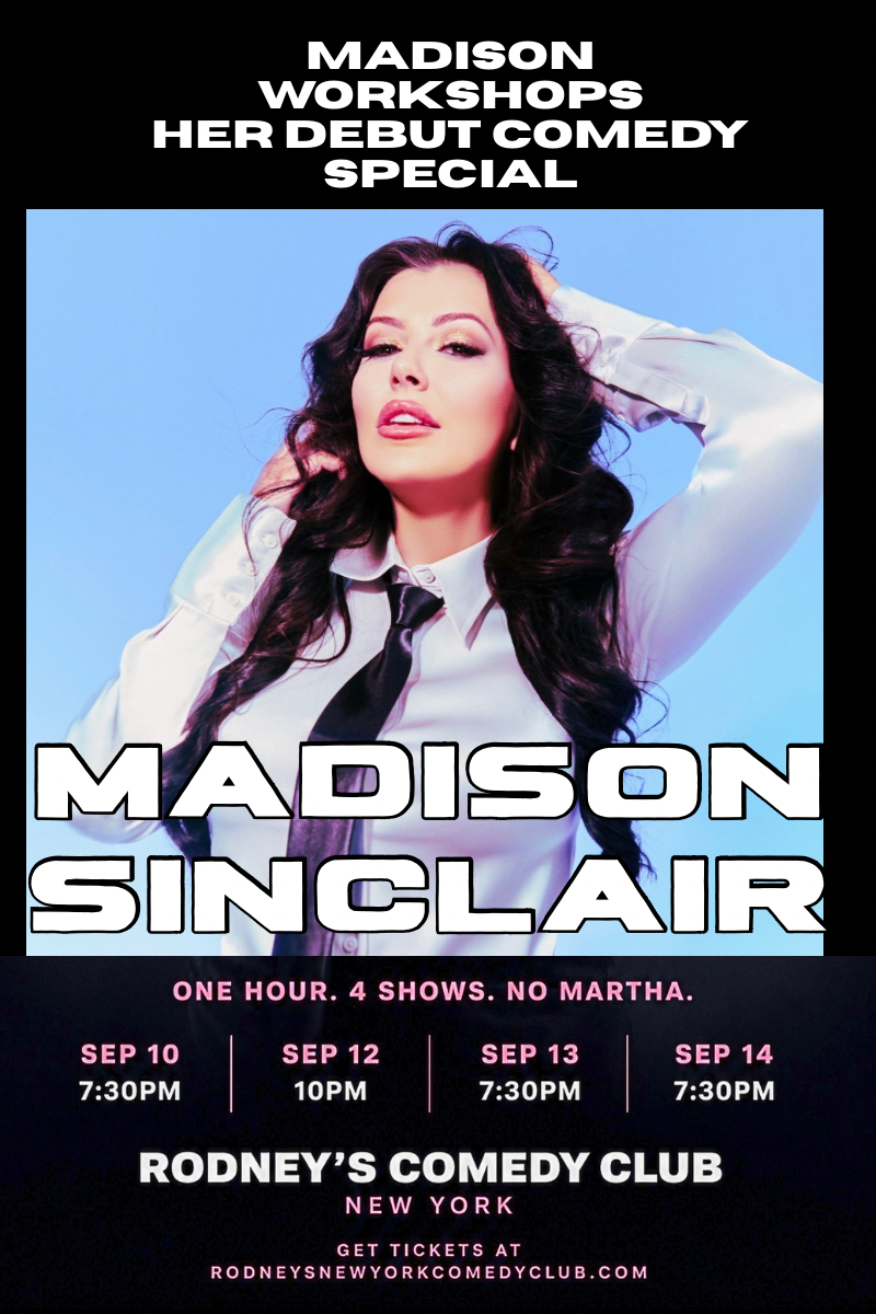 Madison Sinclair at Rodney's New York Comedy Club
