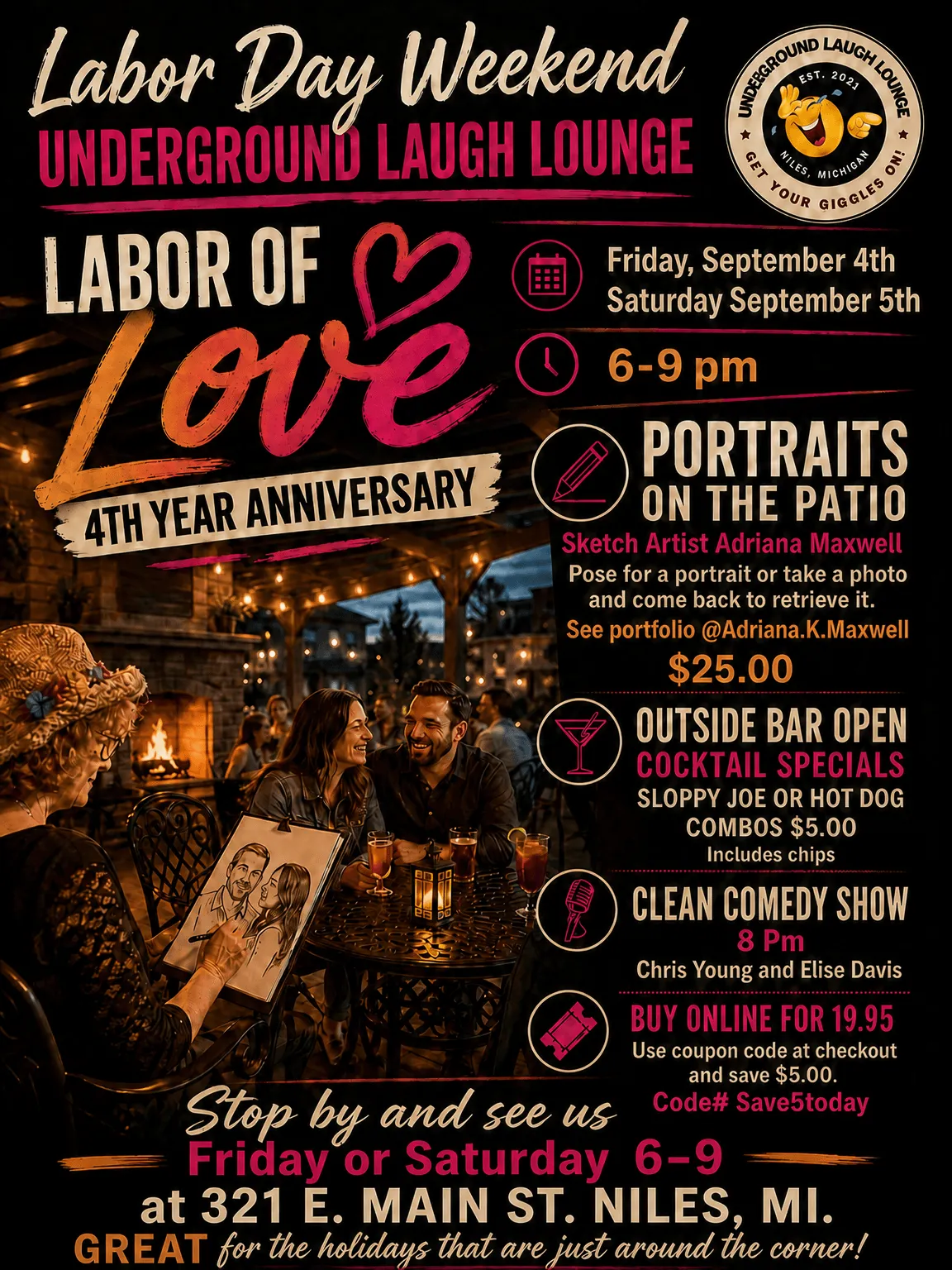 Labor of Love at Underground Laugh Lounge