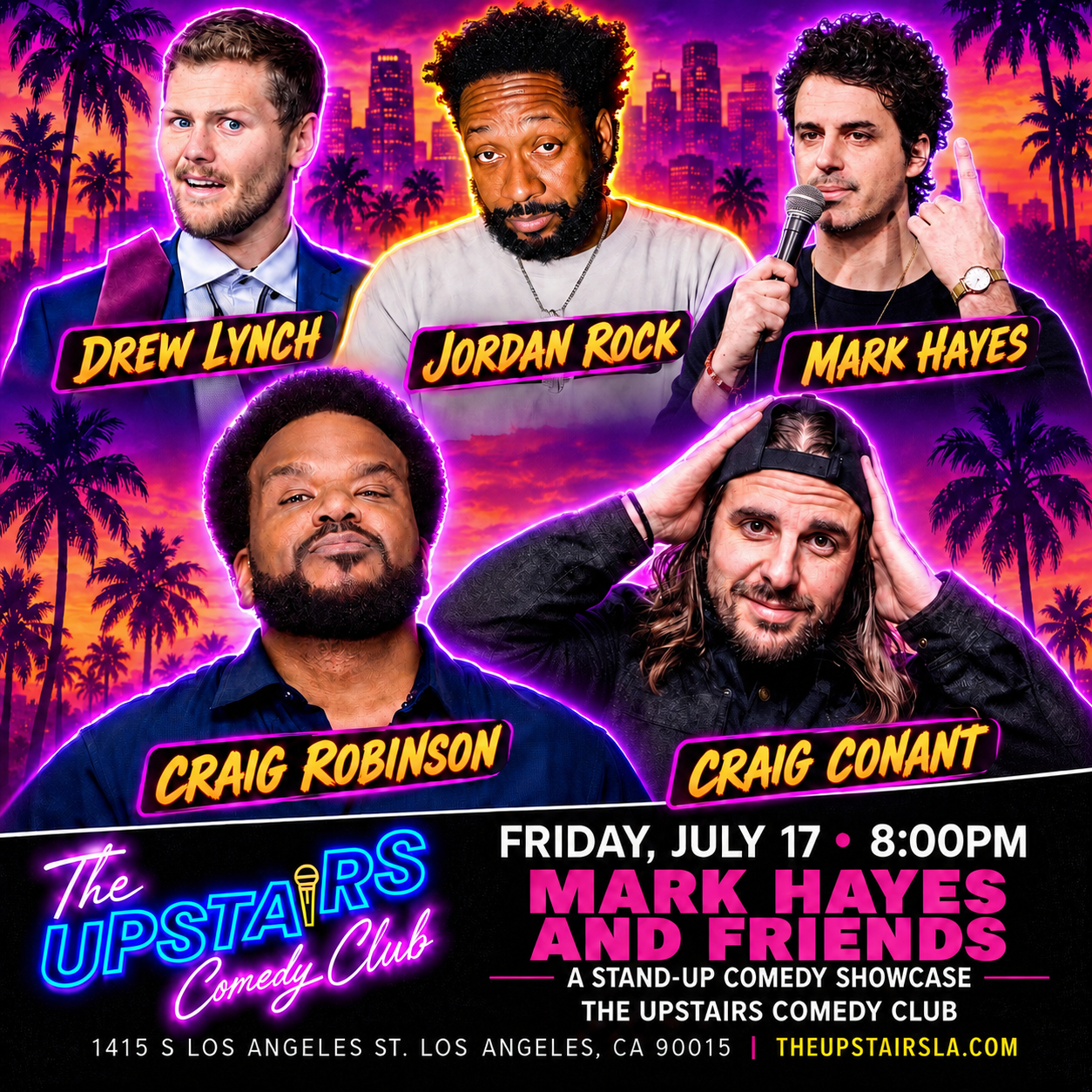 Mark Hayes & Friends at The Upstairs Comedy Club
