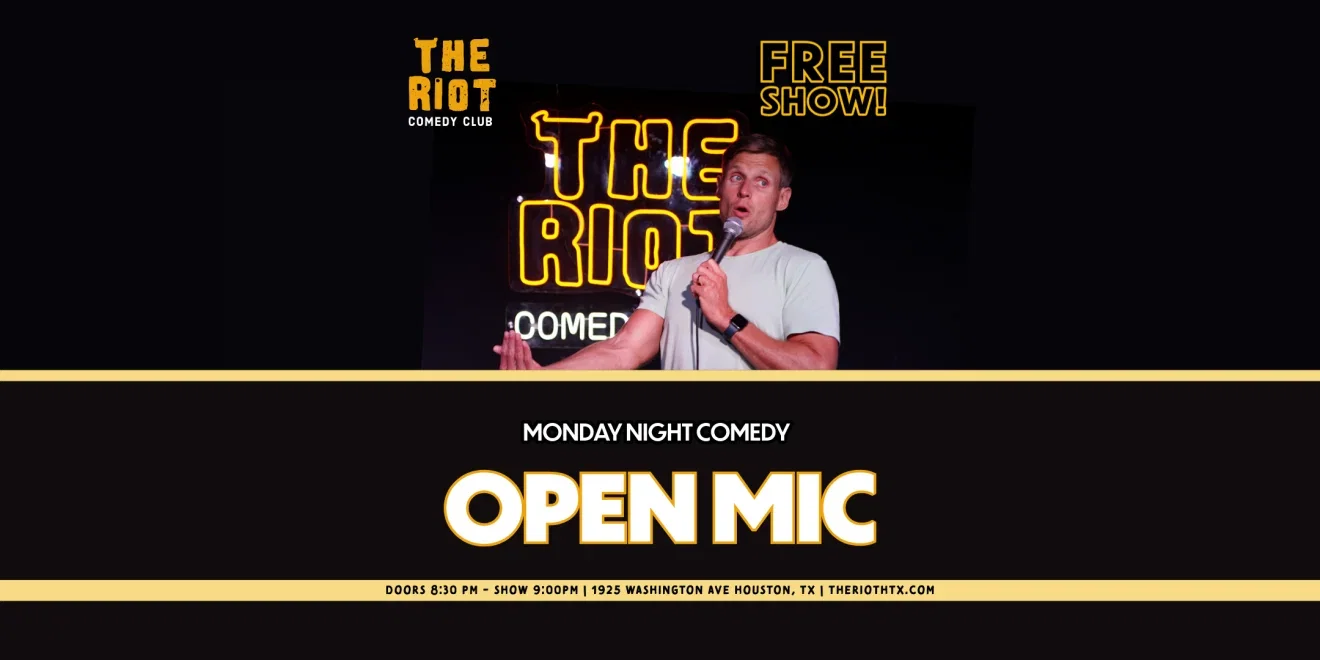 Monday Night Standup Comedy Open Mic at The Riot Comedy Club