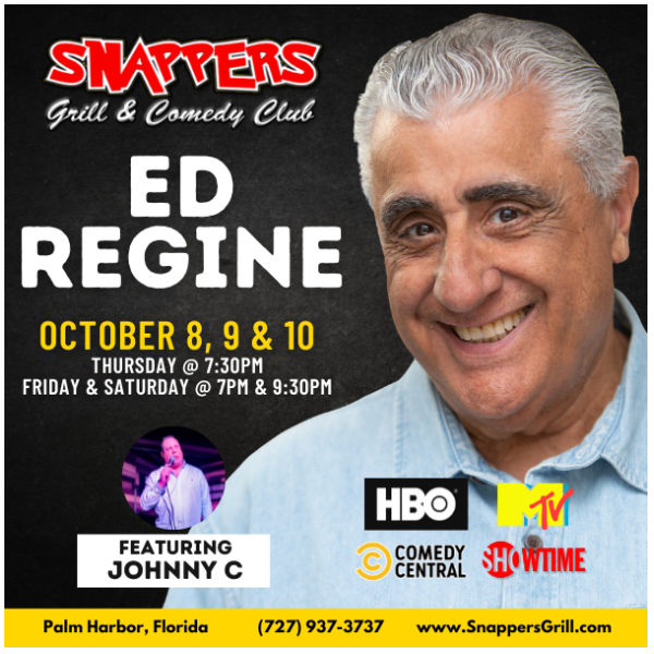 Ed Regine Comedy at Snappers Palm Harbor