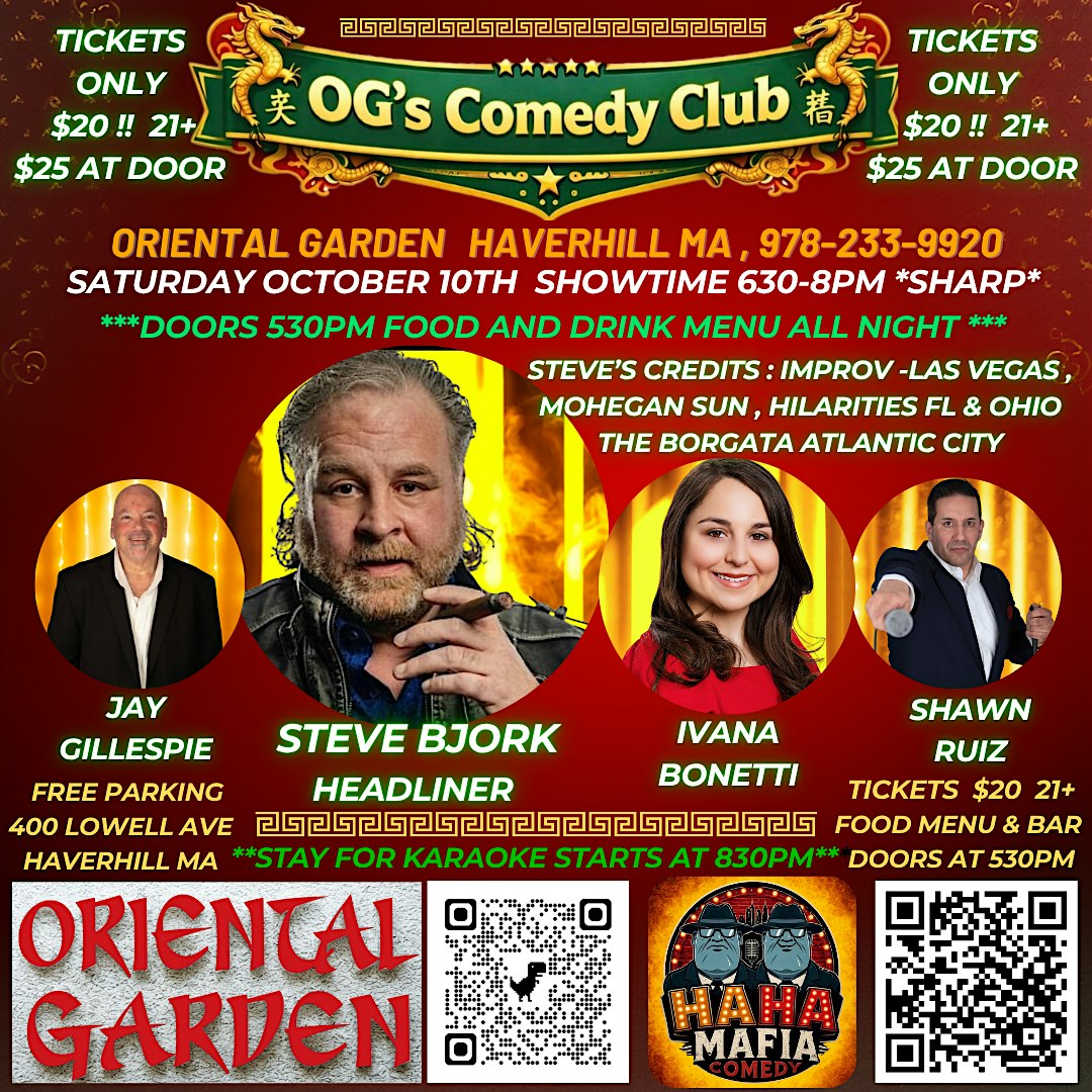 OG's Comedy Dinner Show at OG's Comedy Club