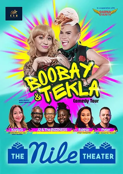 Boobay & Tekla Comedy Tour at Bakersfield Nile Theater
