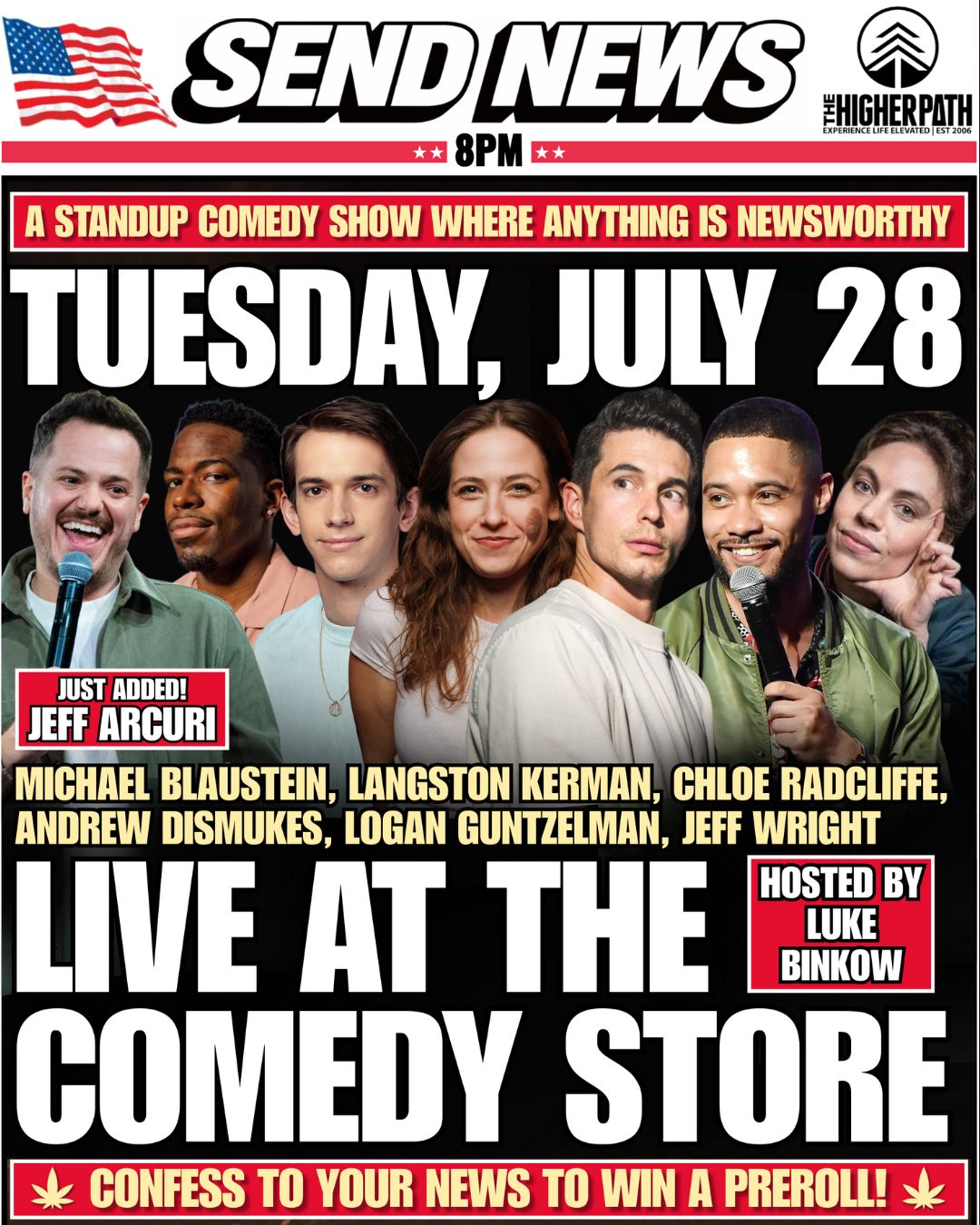 Send News at The Comedy Store