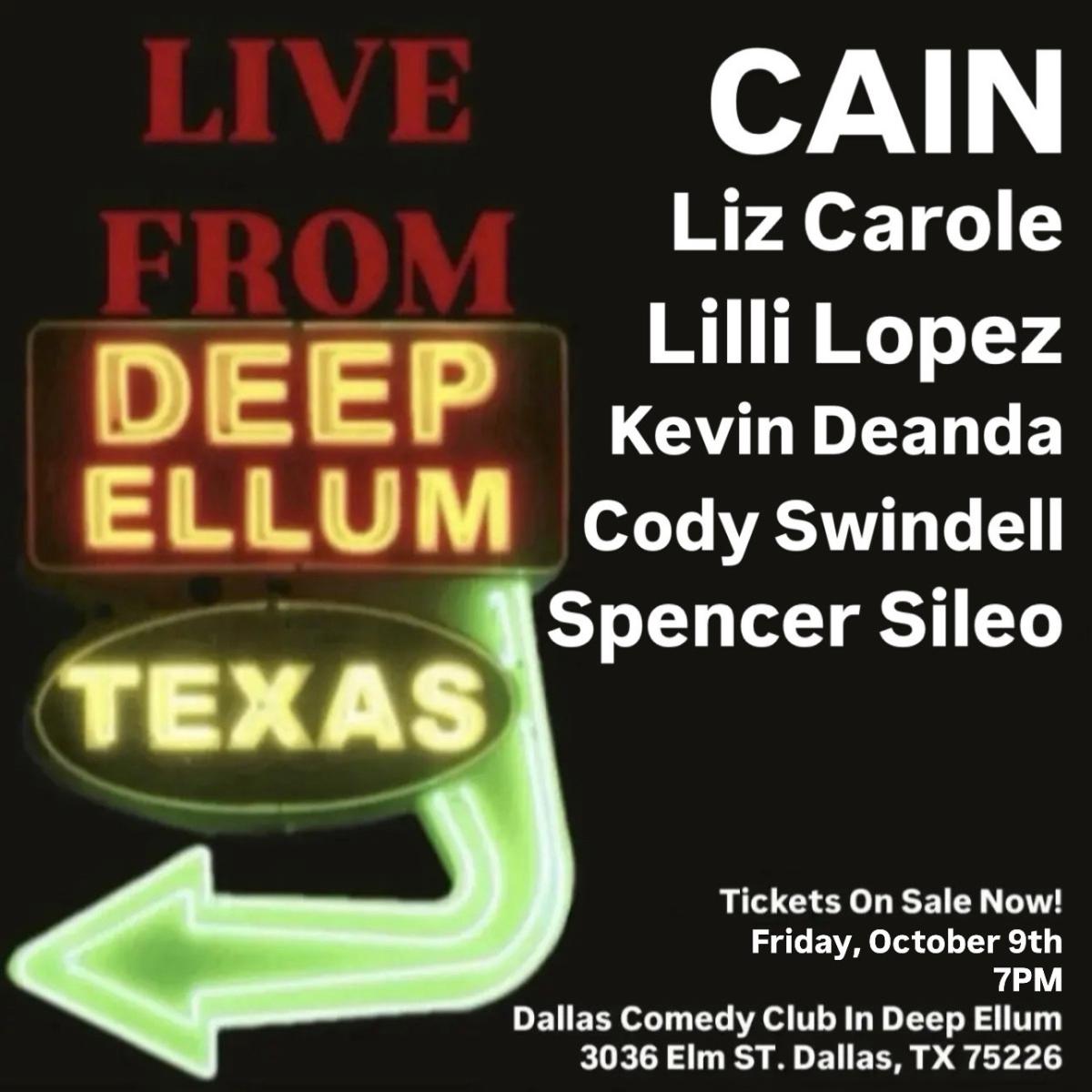 Live From Deep Ellum at Dallas Comedy Club