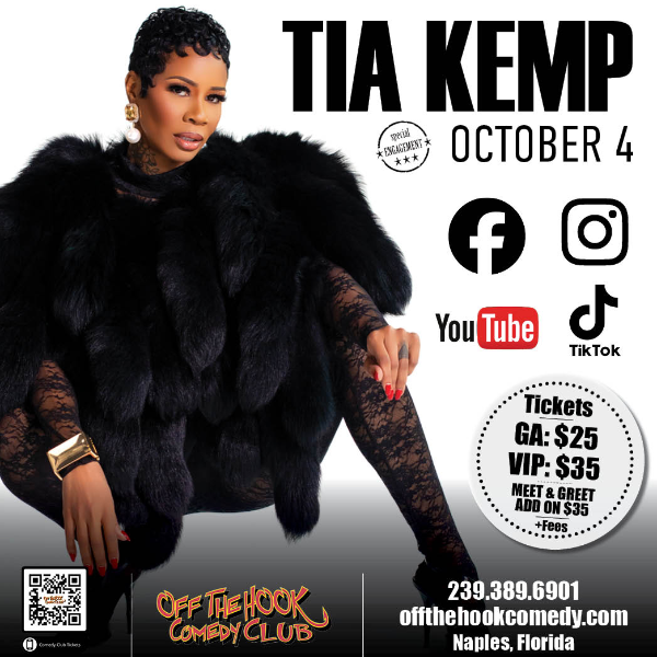 Tia Kemp at Off The Hook Comedy Club