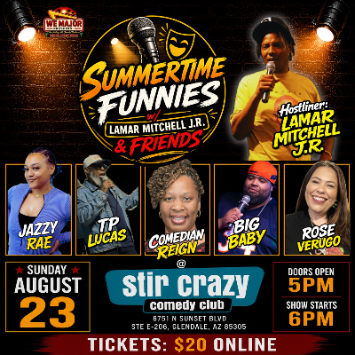 Summertime Funnies at Stir Crazy Comedy Club